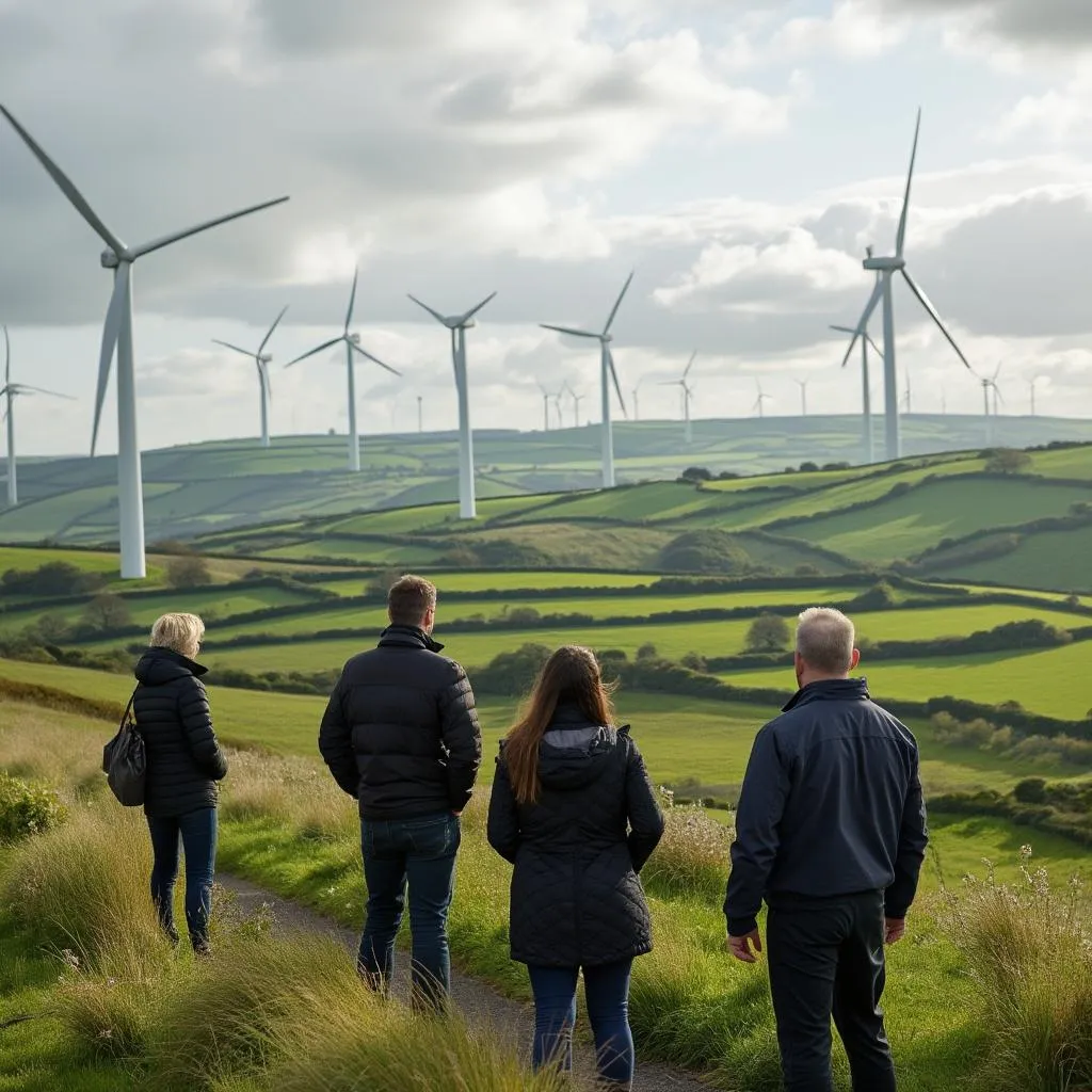 Renewable energy project site visit